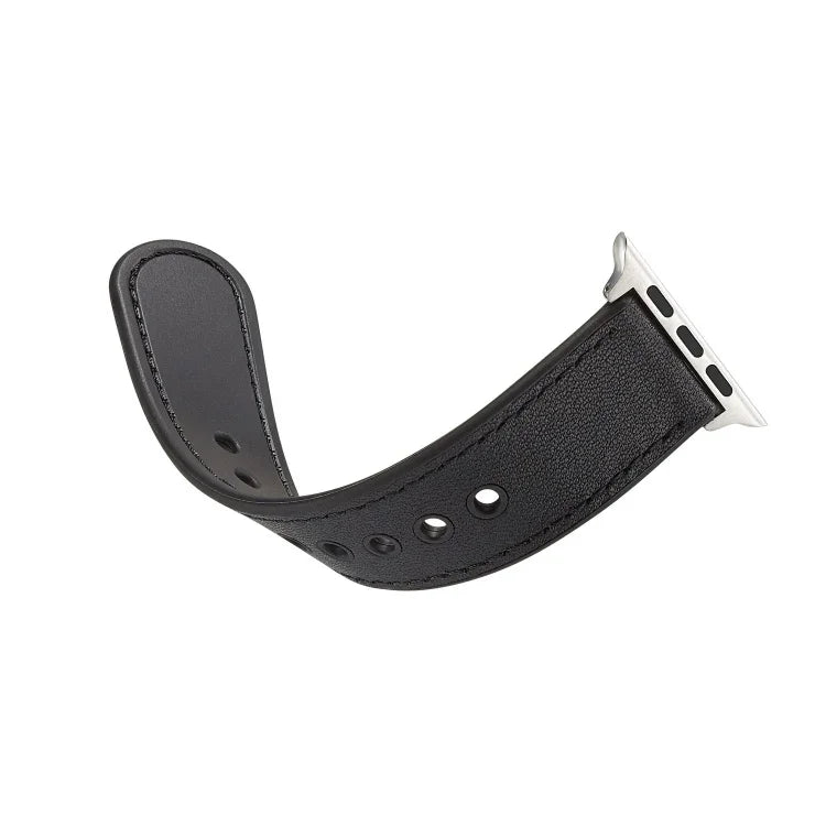 Uhrenarmband mit einfacher Schnalle aus TPU und Echtleder, für Apple Watch Series 7 41 mm / 6 &amp; SE &amp; 5 &amp; 4 40 mm / 3 &amp; 2 &amp; 1 38 mm, für Apple Watch Series 7 45 mm / 6 &amp; SE &amp; 5 &amp; 4 44 mm / 3 &amp; 2 &amp; 1 42 mm ...