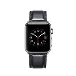 Armband aus hochwertigem Vollnarbenleder mit Crazy-Horse-Textur, passend für Apple Watch Series 7 (41 mm), 6, SE, 5, 4 (40 mm), 3, 2, 1 (38 mm) und Series 7 (45 mm), 6, SE, 5, 4 (44 mm) sowie 3, 2, 1 (42 mm).