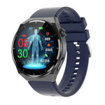 TK20 Smartwatch mit 1,39 Zoll Silikonarmband, unterstützt EKG, Fernüberwachung für Angehörige und Körpertemperaturmessung, Silikonarmband (Rot), Silikonarmband (Schwarz), Silikonarmband (Blau)