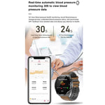 TK20 Smartwatch mit 1,39 Zoll Silikonarmband, unterstützt EKG, Fernüberwachung für Angehörige und Körpertemperaturmessung, Silikonarmband (Rot), Silikonarmband (Schwarz), Silikonarmband (Blau)