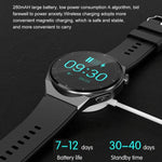TK20 Smartwatch mit 1,39 Zoll Silikonarmband, unterstützt EKG, Fernüberwachung für Angehörige und Körpertemperaturmessung, Silikonarmband (Rot), Silikonarmband (Schwarz), Silikonarmband (Blau)