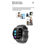 TK20 Smartwatch mit 1,39 Zoll Silikonarmband, unterstützt EKG, Fernüberwachung für Angehörige und Körpertemperaturmessung, Silikonarmband (Rot), Silikonarmband (Schwarz), Silikonarmband (Blau)
