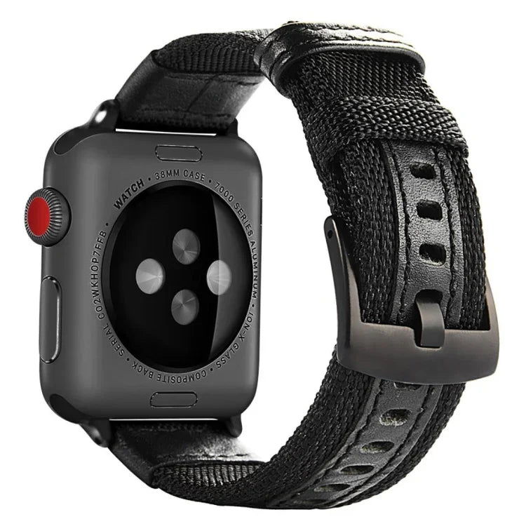 Nylon-Armband, passend für Apple Watch Series 7 (41 mm), 6, SE, 5, 4 (40 mm), 3, 2, 1 (38 mm) und 45 mm, 6, SE, 5, 4 (44 mm) sowie 3, 2, 1 (42 mm).