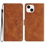 Sieben Schmetterlinge Geprägte Leder-Handyhülle, Für iPhone 14 Pro Max, Für iPhone 13 Pro Max, Für iPhone 13 Pro, Für iPhone 13, Für iPhone 13 mini, Für iPhone 12, Für iPhone 12 Pro Max, Für iPhone 12 Pro