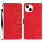 Sieben Schmetterlinge Geprägte Leder-Handyhülle, Für iPhone 14 Pro Max, Für iPhone 13 Pro Max, Für iPhone 13 Pro, Für iPhone 13, Für iPhone 13 mini, Für iPhone 12, Für iPhone 12 Pro Max, Für iPhone 12 Pro