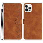 Sieben Schmetterlinge Geprägte Leder-Handyhülle, Für iPhone 14 Pro Max, Für iPhone 13 Pro Max, Für iPhone 13 Pro, Für iPhone 13, Für iPhone 13 mini, Für iPhone 12, Für iPhone 12 Pro Max, Für iPhone 12 Pro