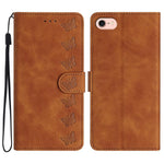 Handyhülle aus geprägtem Leder mit sieben Schmetterlingen, für iPhone 16e / 17e, für iPhone 17 Pro Max, für iPhone 17 Pro, für iPhone 17, für iPhone Air, für iPhone 16 Pro Max, für iPhone 16 Pro, für iPhone 16 Plus