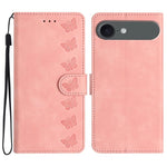 Handyhülle aus geprägtem Leder mit sieben Schmetterlingen, für iPhone 16e / 17e, für iPhone 17 Pro Max, für iPhone 17 Pro, für iPhone 17, für iPhone Air, für iPhone 16 Pro Max, für iPhone 16 Pro, für iPhone 16 Plus