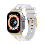 AP Silikon-Uhrenarmband, Für Apple Watch 7 41mm, Für Apple Watch 7 45mm, Für Apple Watch SE 40mm