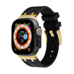 AP Silikon-Uhrenarmband, Für Apple Watch 7 41mm, Für Apple Watch 7 45mm, Für Apple Watch SE 40mm