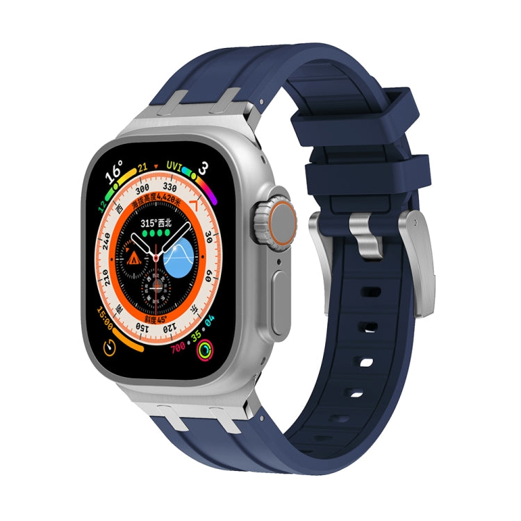 AP Silikon-Uhrenarmband, Für Apple Watch 7 41mm, Für Apple Watch 7 45mm, Für Apple Watch SE 40mm