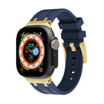AP Silikon-Uhrenarmband, Für Apple Watch 7 41mm, Für Apple Watch 7 45mm, Für Apple Watch SE 40mm