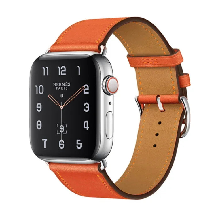 Ersatz-Lederarmband für Apple Watch Series 7 (41 mm), 6, SE, 5, 4 (40 mm), 3, 2, 1 (38 mm) und 45 mm, 6, SE, 5, 4 (44 mm) sowie 3, 2, 1 (42 mm).