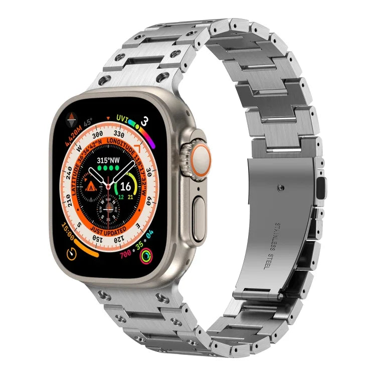 Doppelreihiges Metallarmband für Apple Watch 6 (40 mm), Apple Watch 6 (44 mm), Apple Watch 5 (44 mm), Apple Watch 5 (40 mm), Apple Watch 4 (44 mm), Apple Watch 4 (40 mm), Apple Watch 3 (38 mm), Apple Watch 3 (42 mm), Apple Watch 2 (42 mm) ...