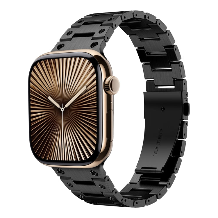 Doppelreihiges Metallarmband, Für Apple Watch Series 10 46mm, Für Apple Watch Series 10 42mm, Für Apple Watch SE 2023 44mm, Für Apple Watch SE 2023 40mm, Für Apple Watch Ultra 2 49mm, Für Apple Watch 9 45mm, Für Apple Watch 9 41mm