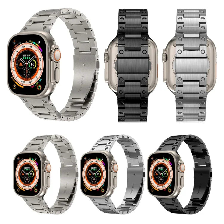 Doppelreihiges Metallarmband für Apple Watch 6 (40 mm), Apple Watch 6 (44 mm), Apple Watch 5 (44 mm), Apple Watch 5 (40 mm), Apple Watch 4 (44 mm), Apple Watch 4 (40 mm), Apple Watch 3 (38 mm), Apple Watch 3 (42 mm), Apple Watch 2 (42 mm) ...