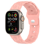 Silikon-Armband mit Fußballtextur, für Apple Watch Ultra 2 49mm, für Apple Watch 9 45mm, für Apple Watch 9 41mm, für Apple Watch Ultra 49mm