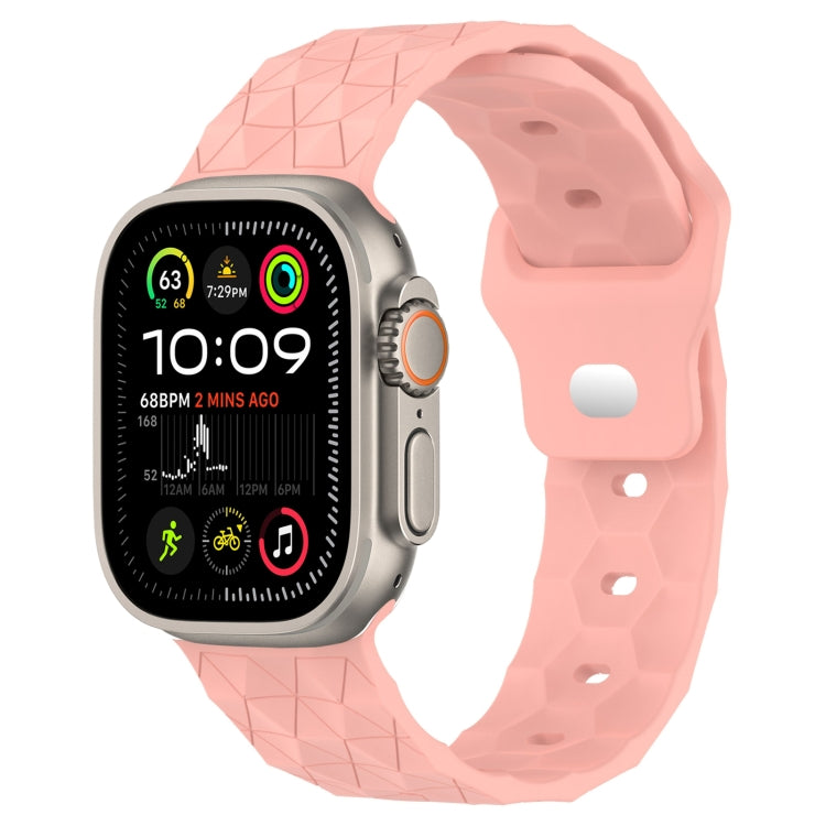 Silikon-Armband mit Fußballtextur, für Apple Watch Ultra 2 49mm, für Apple Watch 9 45mm, für Apple Watch 9 41mm, für Apple Watch Ultra 49mm