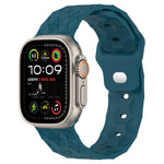 Silikon-Armband mit Fußballtextur, für Apple Watch Ultra 2 49mm, für Apple Watch 9 45mm, für Apple Watch 9 41mm, für Apple Watch Ultra 49mm