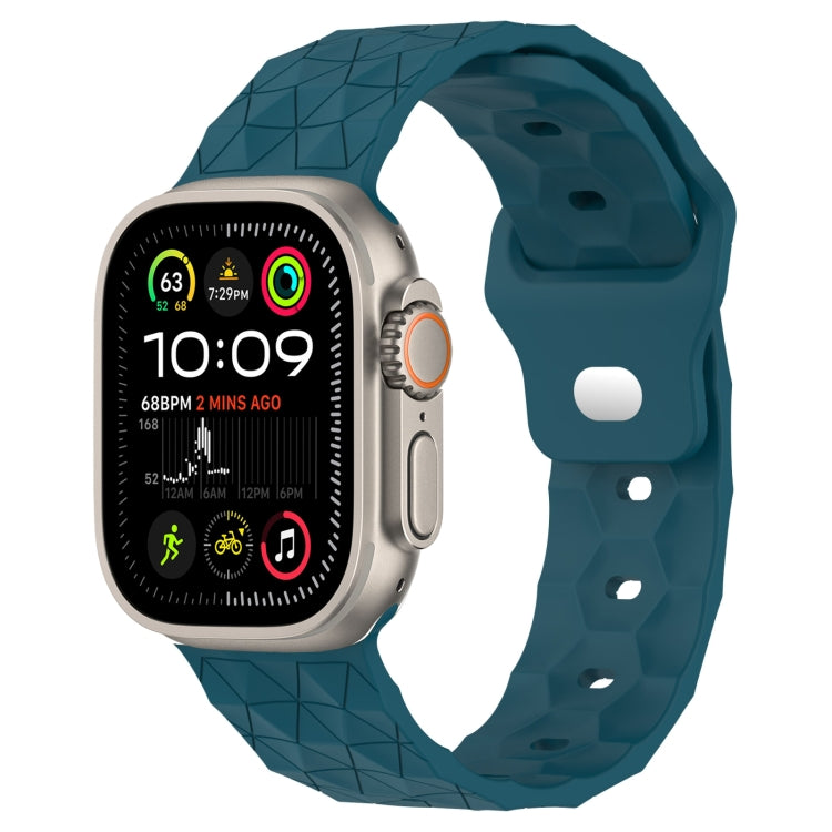 Silikon-Armband mit Fußballtextur, für Apple Watch Ultra 2 49mm, für Apple Watch 9 45mm, für Apple Watch 9 41mm, für Apple Watch Ultra 49mm