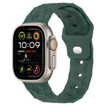 Silikon-Armband mit Fußballtextur, für Apple Watch Ultra 2 49mm, für Apple Watch 9 45mm, für Apple Watch 9 41mm, für Apple Watch Ultra 49mm