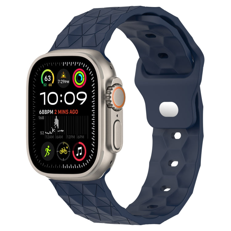 Silikon-Armband mit Fußballtextur, für Apple Watch Ultra 2 49mm, für Apple Watch 9 45mm, für Apple Watch 9 41mm, für Apple Watch Ultra 49mm