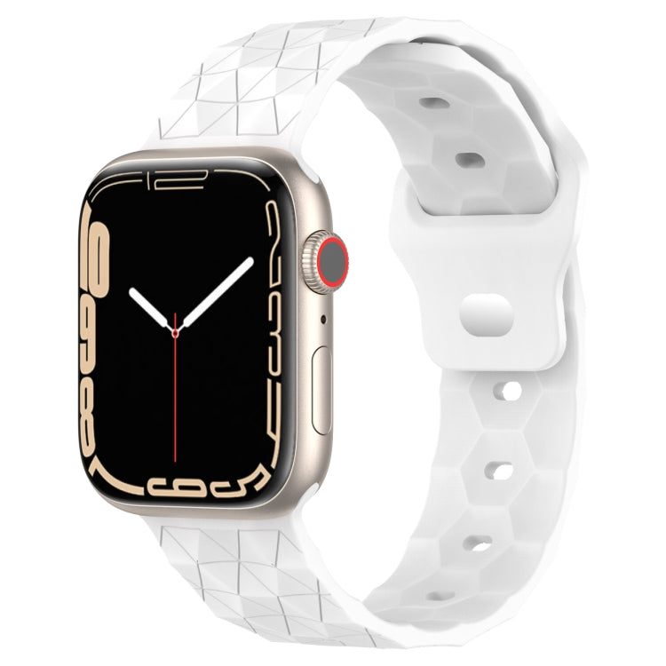 Uhrenarmband aus Silikon mit Fußballtextur, für Apple Watch 8 41 mm, für Apple Watch 8 45 mm, für Apple Watch SE 2022 40 mm, für Apple Watch SE 2022 44 mm