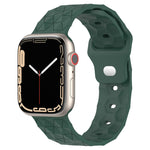 Uhrenarmband aus Silikon mit Fußballtextur, für Apple Watch 8 41 mm, für Apple Watch 8 45 mm, für Apple Watch SE 2022 40 mm, für Apple Watch SE 2022 44 mm