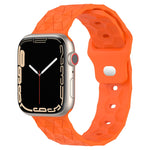 Fußballtextur-Silikonarmband, für Apple Watch 7 41mm, für Apple Watch 7 45mm, für Apple Watch SE 40mm, für Apple Watch SE 44mm