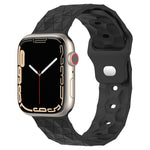Uhrenarmband aus Silikon mit Fußballtextur, für Apple Watch 8 41 mm, für Apple Watch 8 45 mm, für Apple Watch SE 2022 40 mm, für Apple Watch SE 2022 44 mm