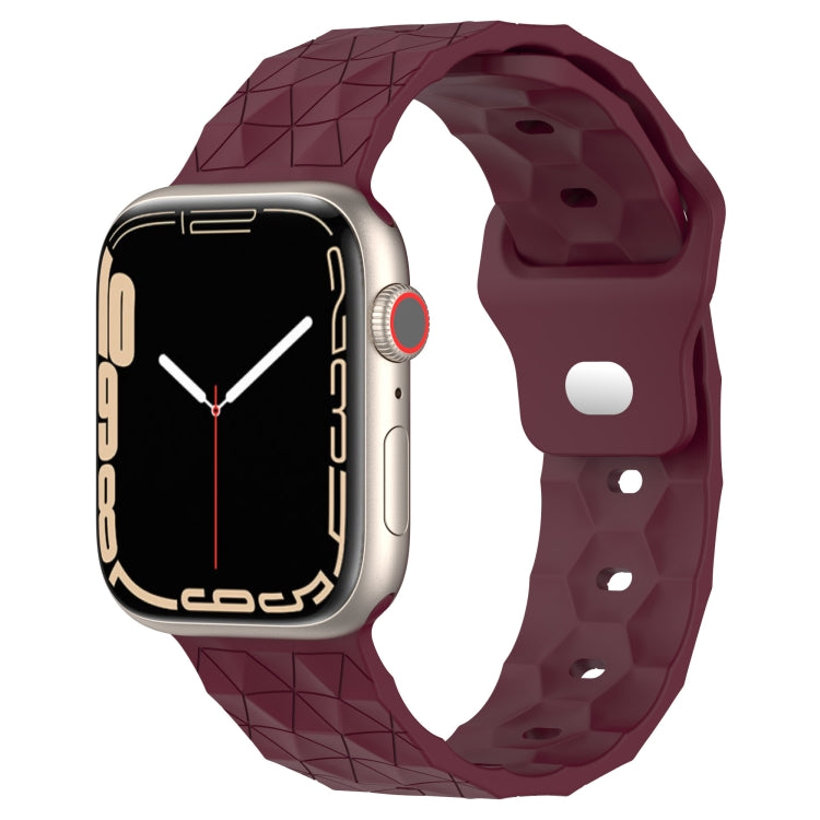 Uhrenarmband aus Silikon mit Fußballtextur, für Apple Watch 8 41 mm, für Apple Watch 8 45 mm, für Apple Watch SE 2022 40 mm, für Apple Watch SE 2022 44 mm