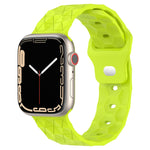 Fußballtextur-Silikonarmband, für Apple Watch 7 41mm, für Apple Watch 7 45mm, für Apple Watch SE 40mm, für Apple Watch SE 44mm
