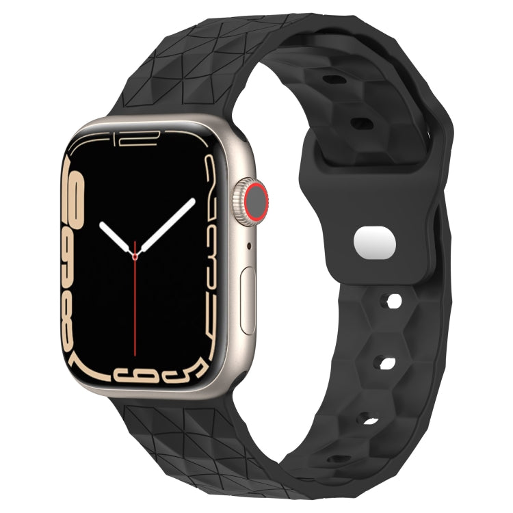 Fußballtextur-Silikonarmband, für Apple Watch 7 41mm, für Apple Watch 7 45mm, für Apple Watch SE 40mm, für Apple Watch SE 44mm