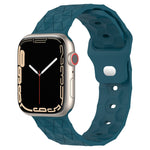 Fußballtextur-Silikonarmband, für Apple Watch 7 41mm, für Apple Watch 7 45mm, für Apple Watch SE 40mm, für Apple Watch SE 44mm