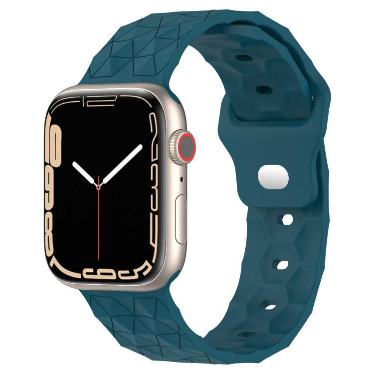 Uhrenarmband aus Silikon mit Fußball-Textur, für Apple Watch 6 40mm, für Apple Watch 6 44mm, für Apple Watch 5 44mm, für Apple Watch 5 40mm