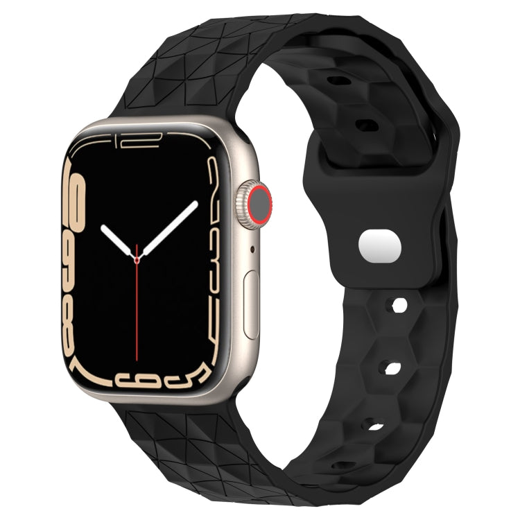 Fußball-Silikon-Uhrenarmband, für Apple Watch 4 44mm, für Apple Watch 4 40mm, für Apple Watch 3 38mm, für Apple Watch 3 42mm
