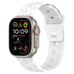 Silikon-Armband mit Fußballtextur, für Apple Watch Ultra 2 49mm, für Apple Watch 9 45mm, für Apple Watch 9 41mm, für Apple Watch Ultra 49mm