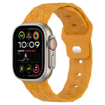 Silikon-Armband mit Fußballtextur, für Apple Watch Ultra 2 49mm, für Apple Watch 9 45mm, für Apple Watch 9 41mm, für Apple Watch Ultra 49mm