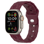 Silikon-Armband mit Fußballtextur, für Apple Watch Ultra 2 49mm, für Apple Watch 9 45mm, für Apple Watch 9 41mm, für Apple Watch Ultra 49mm