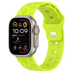 Silikon-Armband mit Fußballtextur, für Apple Watch Ultra 2 49mm, für Apple Watch 9 45mm, für Apple Watch 9 41mm, für Apple Watch Ultra 49mm