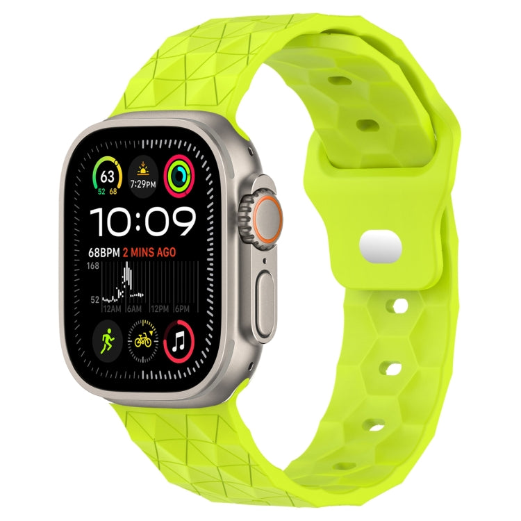 Silikon-Armband mit Fußballtextur, für Apple Watch Ultra 2 49mm, für Apple Watch 9 45mm, für Apple Watch 9 41mm, für Apple Watch Ultra 49mm