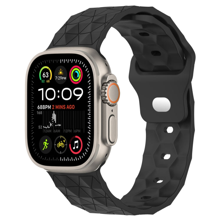 Silikon-Armband mit Fußballtextur, für Apple Watch Ultra 2 49mm, für Apple Watch 9 45mm, für Apple Watch 9 41mm, für Apple Watch Ultra 49mm
