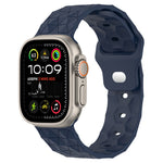 Silikon-Armband mit Fußballtextur, für Apple Watch Ultra 2 49mm, für Apple Watch 9 45mm, für Apple Watch 9 41mm, für Apple Watch Ultra 49mm
