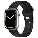 Silikon-Armband mit Fußballtextur, für Apple Watch Ultra 2 49mm, für Apple Watch 9 45mm, für Apple Watch 9 41mm, für Apple Watch Ultra 49mm