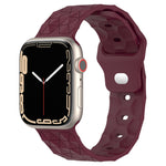 Silikon-Armband mit Fußballtextur, für Apple Watch Ultra 2 49mm, für Apple Watch 9 45mm, für Apple Watch 9 41mm, für Apple Watch Ultra 49mm