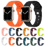Uhrenarmband aus Silikon mit Fußball-Textur, für Apple Watch 6 40mm, für Apple Watch 6 44mm, für Apple Watch 5 44mm, für Apple Watch 5 40mm