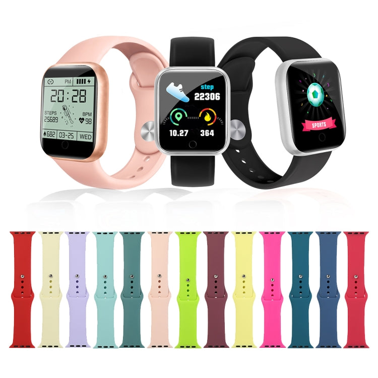 Silikon-Uhrenersatzarmband, kurzer Abschnitt (weiblich), Für Apple Watch Series 8&7 41mm / SE 2&6&SE&5&4 40mm / 3&2&1 38mm, Für Apple Watch Ultra 49mm / Series 8&7 45mm / SE 2&6&SE&5&4 44mm / 3&2&1 42mm
