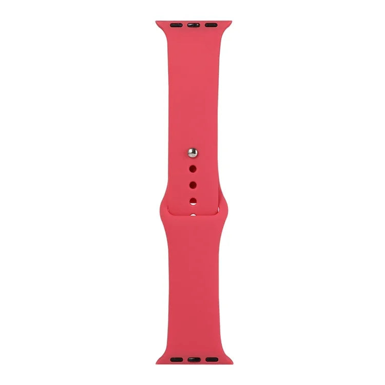 Silikon-Ersatzarmband, kurzes Segment (Damen), für Apple Watch Series 8 &amp; 7 41 mm / SE 2 &amp; 6 &amp; SE &amp; 5 &amp; 4 40 mm / 3 &amp; 2 &amp; 1 38 mm