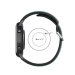20mm Universal Sports Two Colors Silicone Replacement Strap Watchband