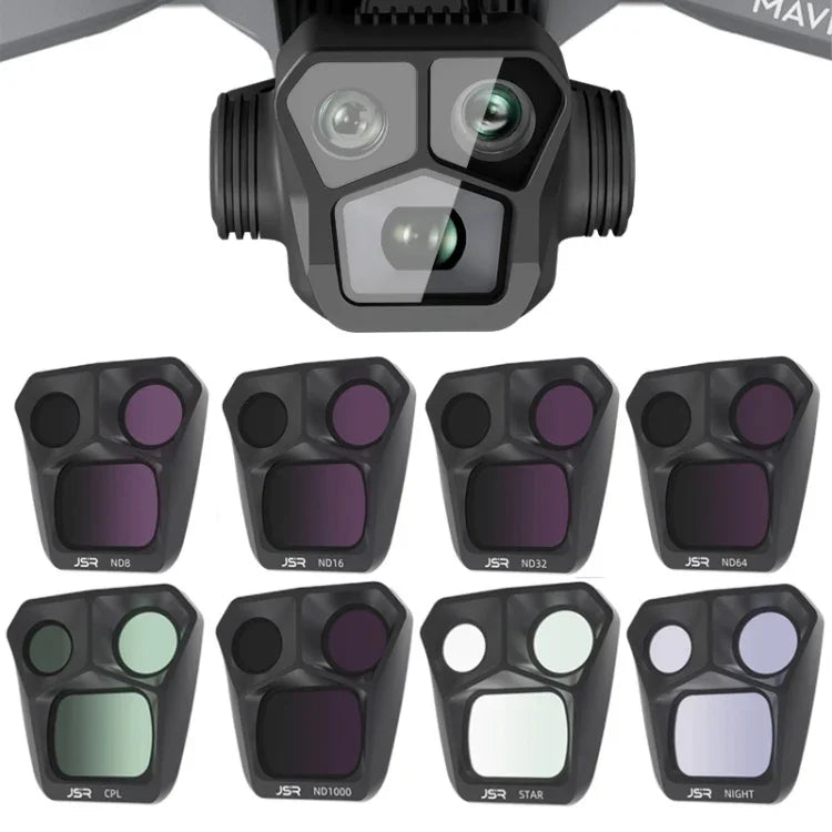 JSR GB 8-in-1 CPL ND8 ND16 ND32 ND64 STAR ND1000 Nachtfilter, 8-in-1 für DJI Mavic 3 Pro